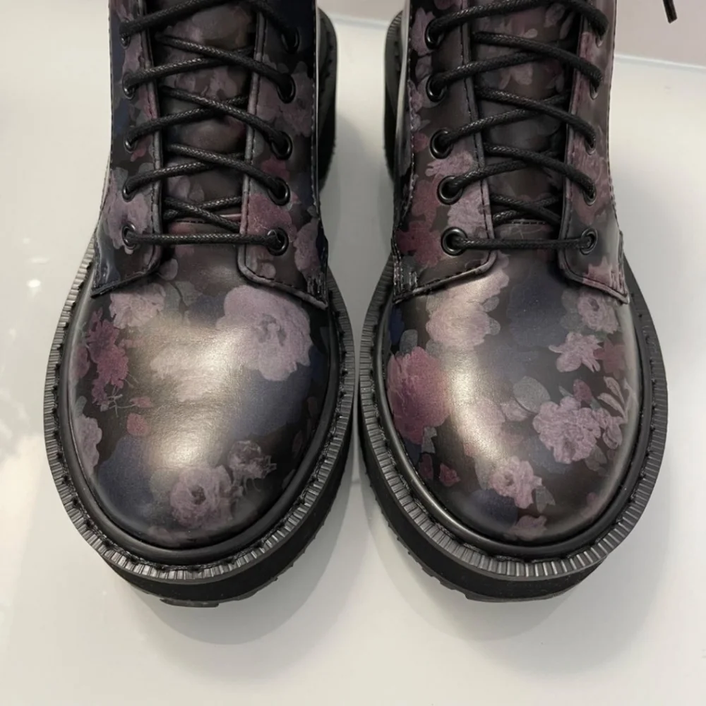 Kendall & Kylie Floral Combat Boots Women's Size 6.5 NWT - NIB - Picture 6 of 11